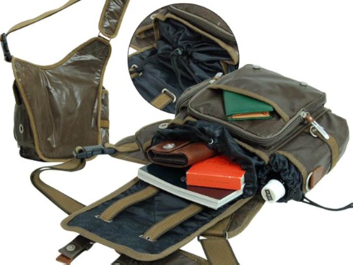 Amazon | [デバイス] Work ボディ ショルダーバッグ -カーキ